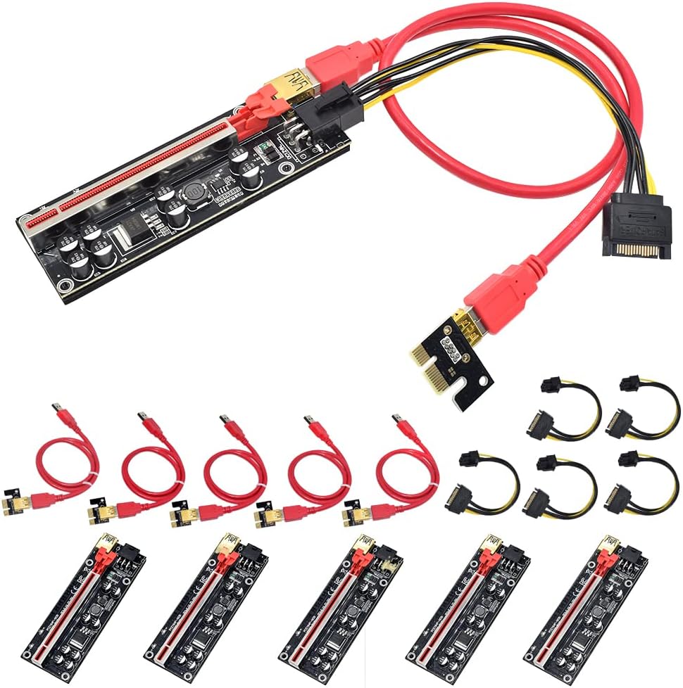 1X to 16X USB 3.0 PCIe Riser Card 6 PCS H40469