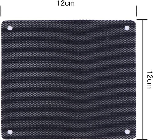 120 mm Black PVC Computer Fan Dust Filter 10 Packs L557