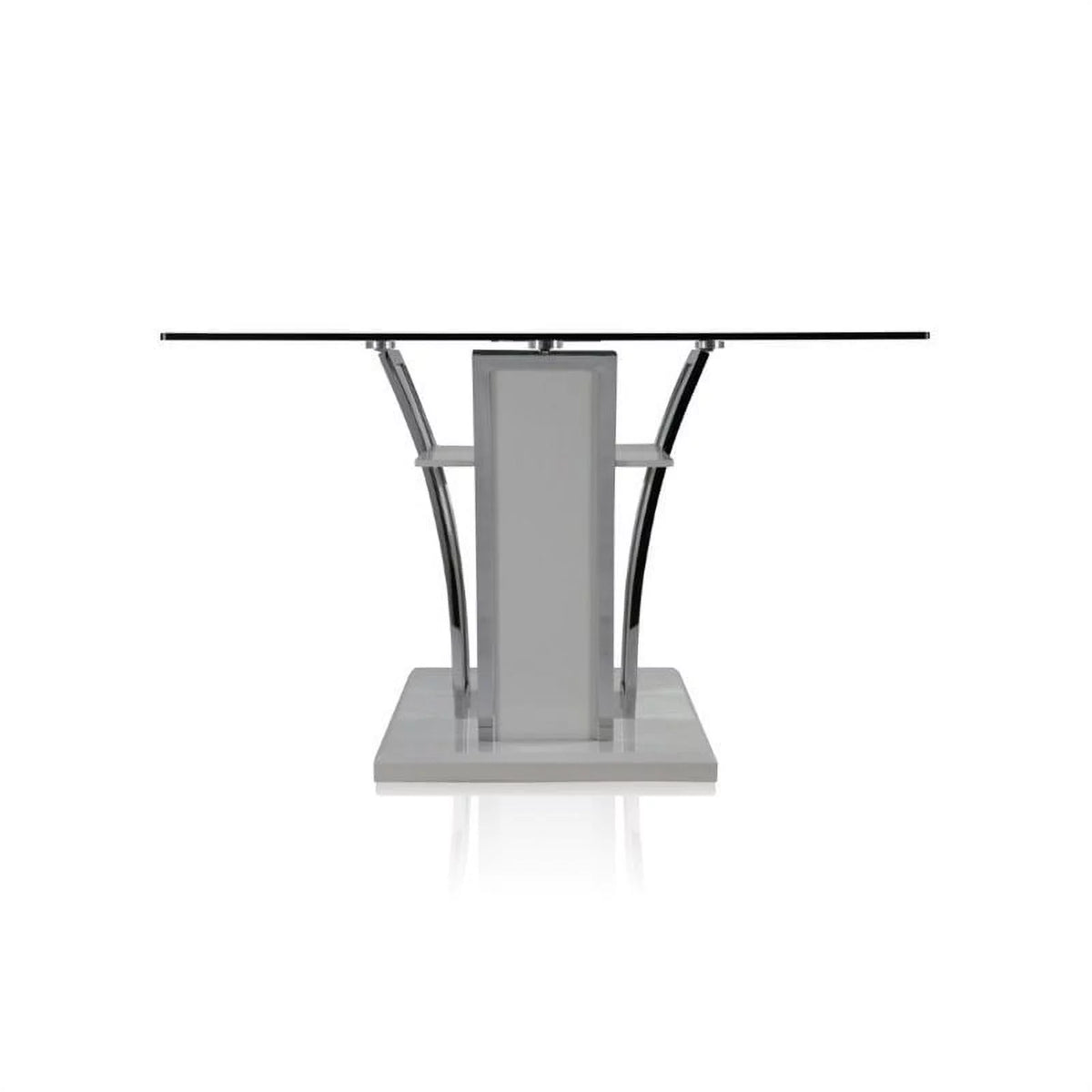 White Glass Top Dining Table I4171