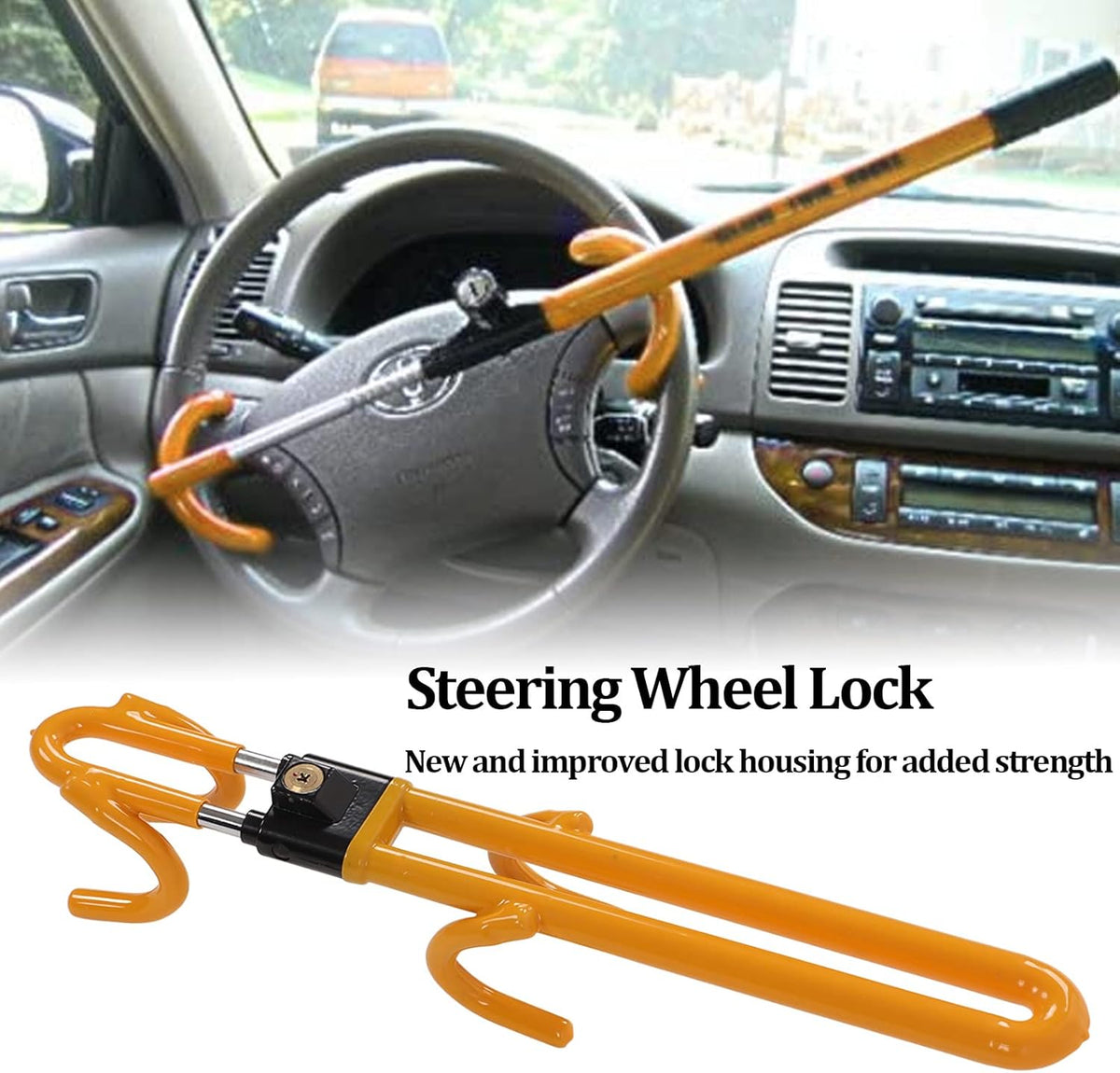 Twin Hooks Steering Wheel Lock C602227