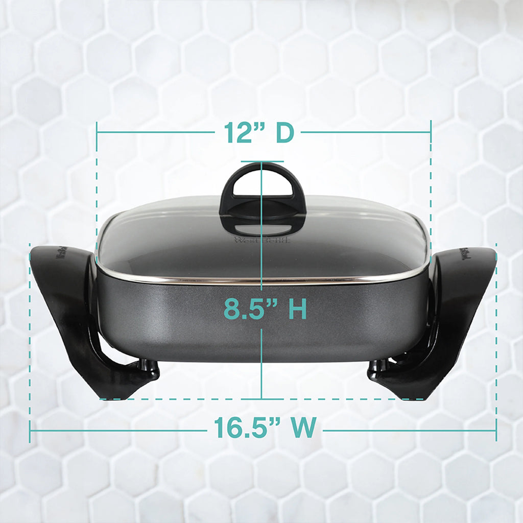 12-Inch Electric Skillet with Nonstick Coating V34542
