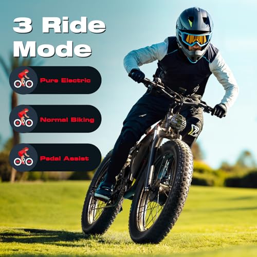 52V 26" Fat Tire Full Suspension Electric Bike C277549