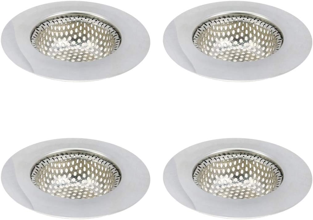 4 Pcs Stainless Steel Kitchen Sink Strainer I18816