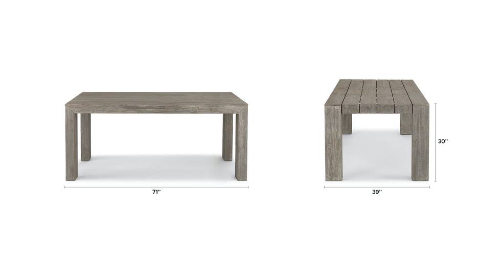 Solid Acacia Outdoor Dining Table for 6 A136689
