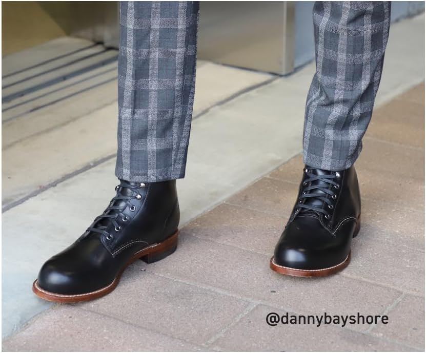 Black Leather 1000 Mile Fashion Boot D900065