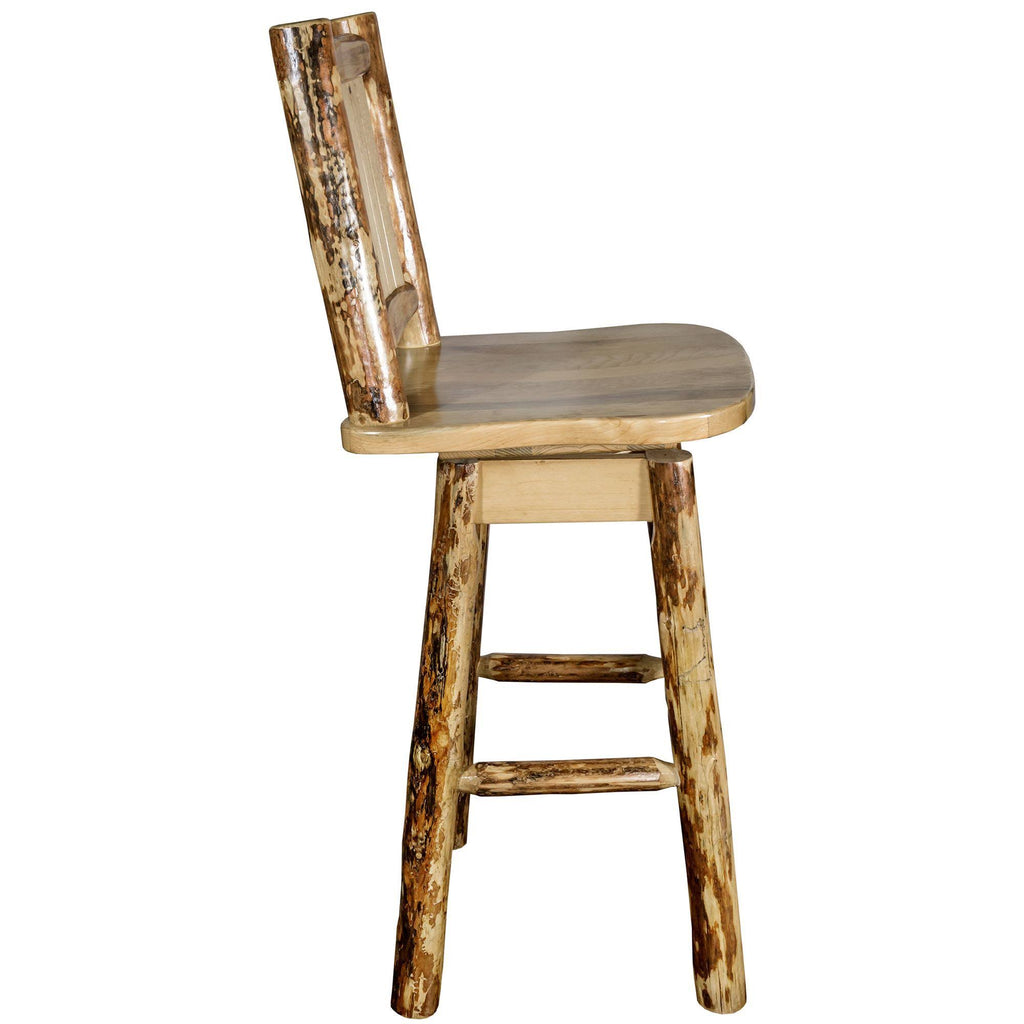 Counter Height Swivel Barstool with Back A49701