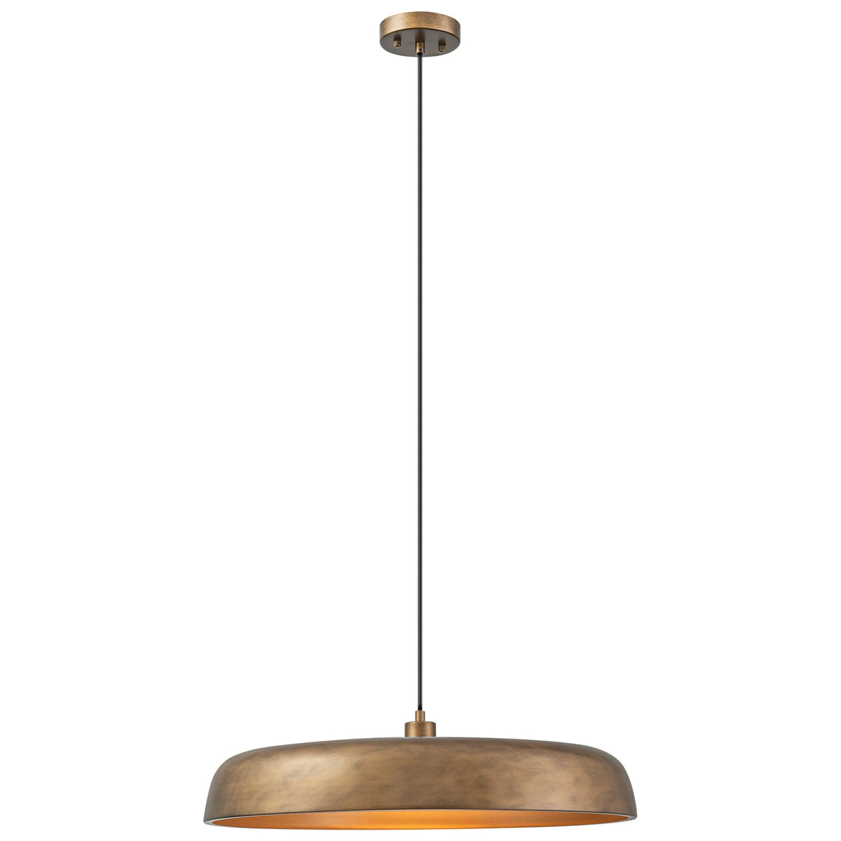 1-Light Dimmable Dome Mid-Century Modern Pendant V987