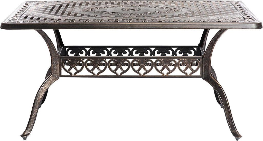 Bronze Cast Aluminum Dining Set 2 Chairs Y186
