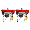 2200lbs 1500lbs Electric Hoist Winch Overhead Engine Lift 110-120 Volt with Remote Control E2662