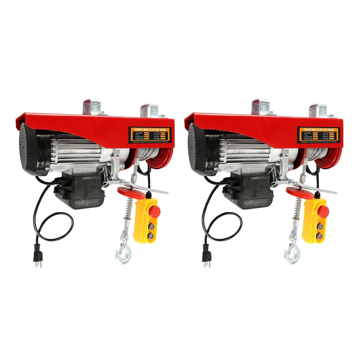 2200lbs 1500lbs Electric Hoist Winch Overhead Engine Lift 110-120 Volt with Remote Control E2662