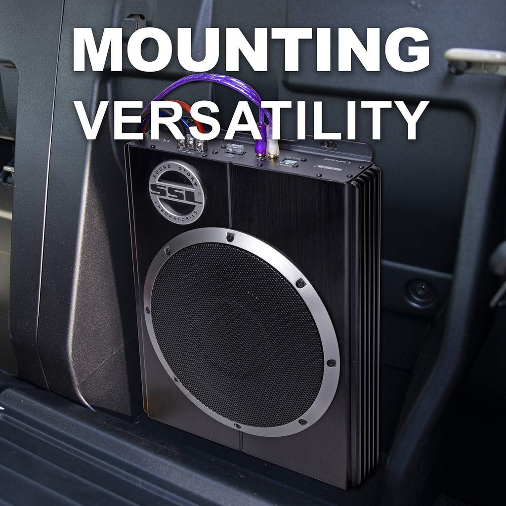 600 Watts Max Power Low Profile 8 Inch Amplified Car Subwoofer N457