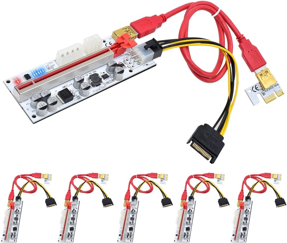 1X to 16X USB 3.0 PCIe Riser Card 6 PCS H40469