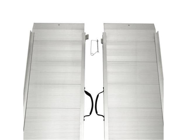 6 ft Portable Single-Fold Aluminum Wheelchair and Scooter Ramp A2595