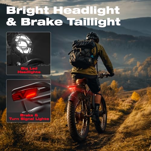 52V 26" Fat Tire Full Suspension Electric Bike C277549