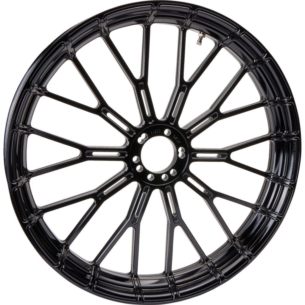21" x 3.5" Y-Spoke Forged Black Front Wheel I930