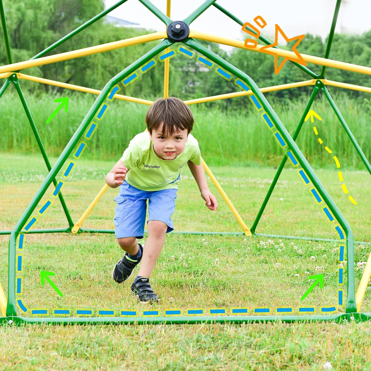 12FT Geometric Dome Climber D628690