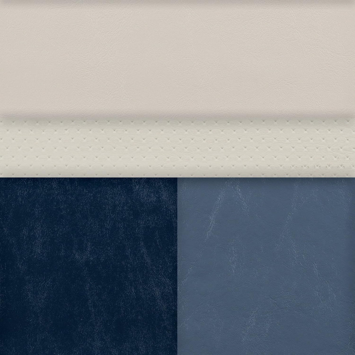 Platinum/Spectra Navy/Cobalt Pontoon Bucket Seat C520