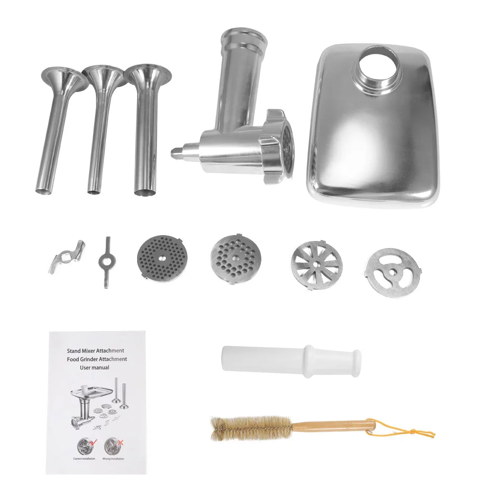 Metal Food Grinder Attachments, Meat Grinder, Sausage Stuffer O4220
