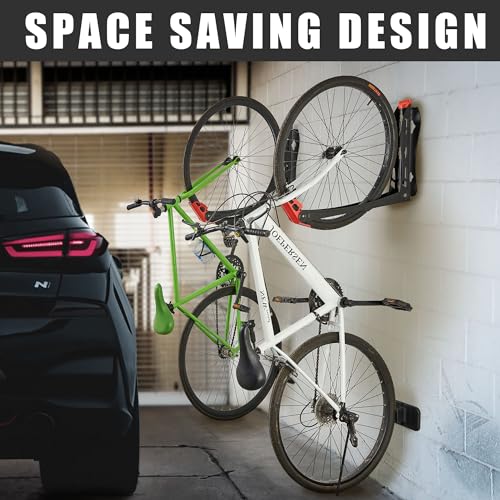 4 Pack Wall Mounted Bike Storage System R406