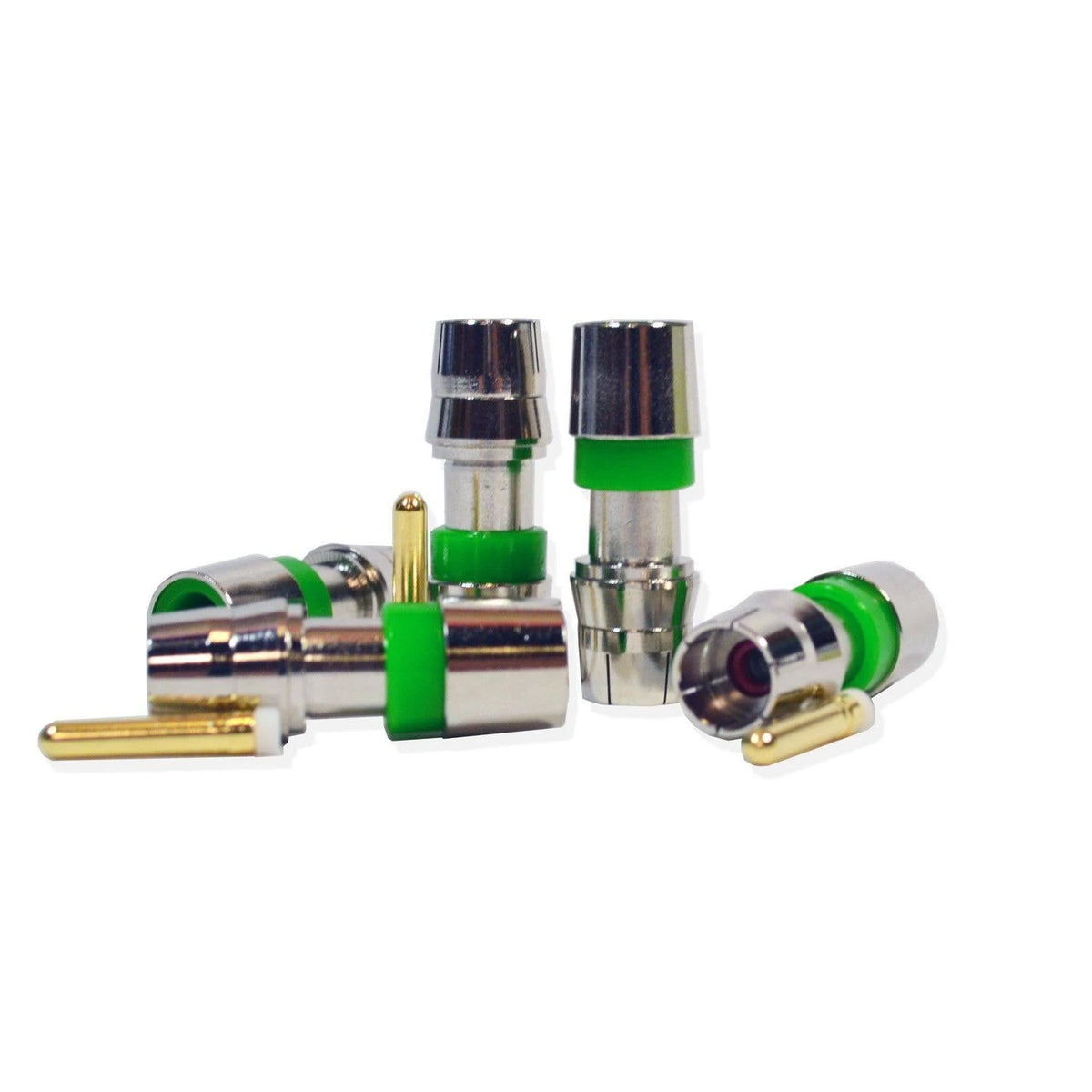 RG59 RCA Compression Connector Adapter 100/Pack X9638