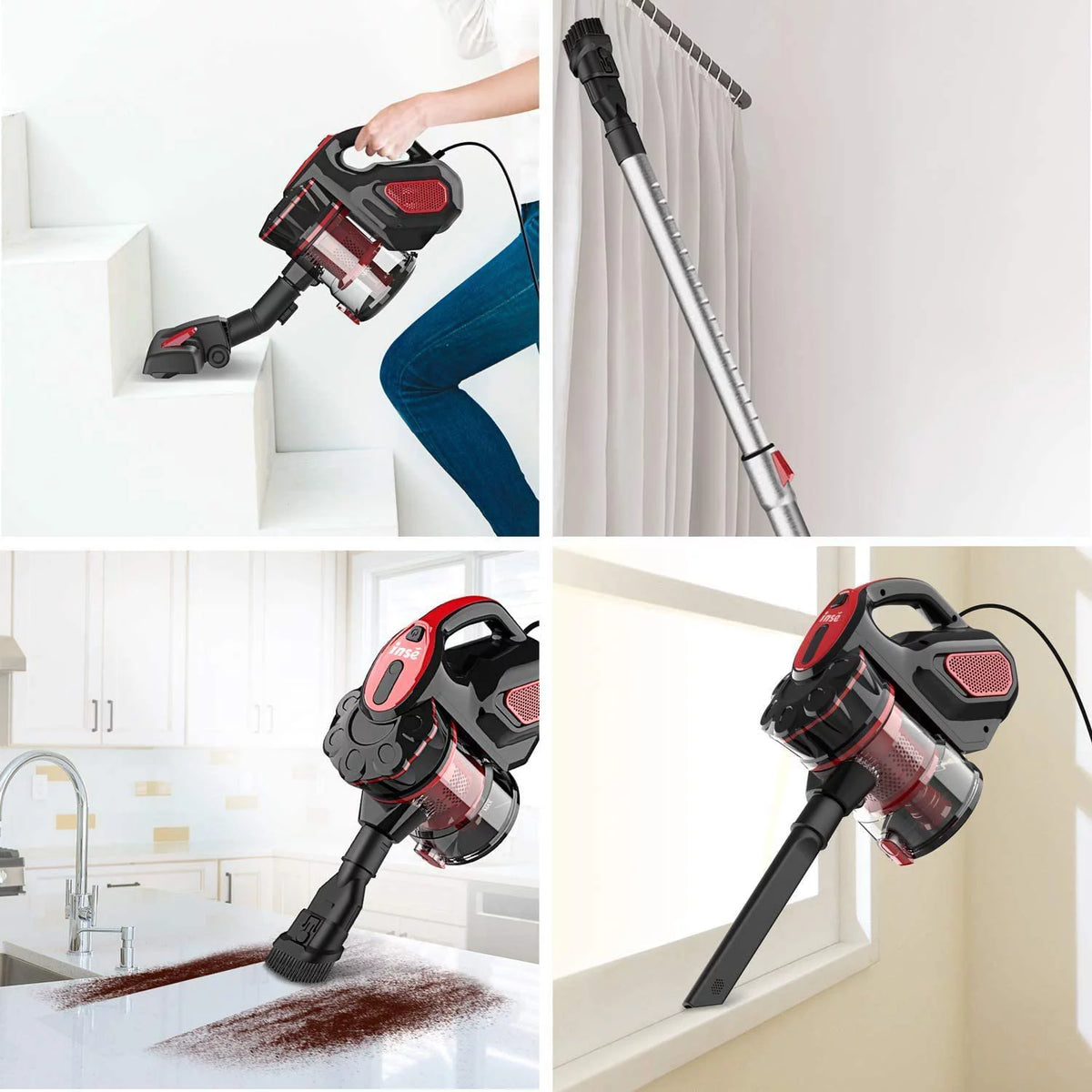 Corded Stick Vacuum Cleaner 18KPA 600W 3 in 1 Handheld X440