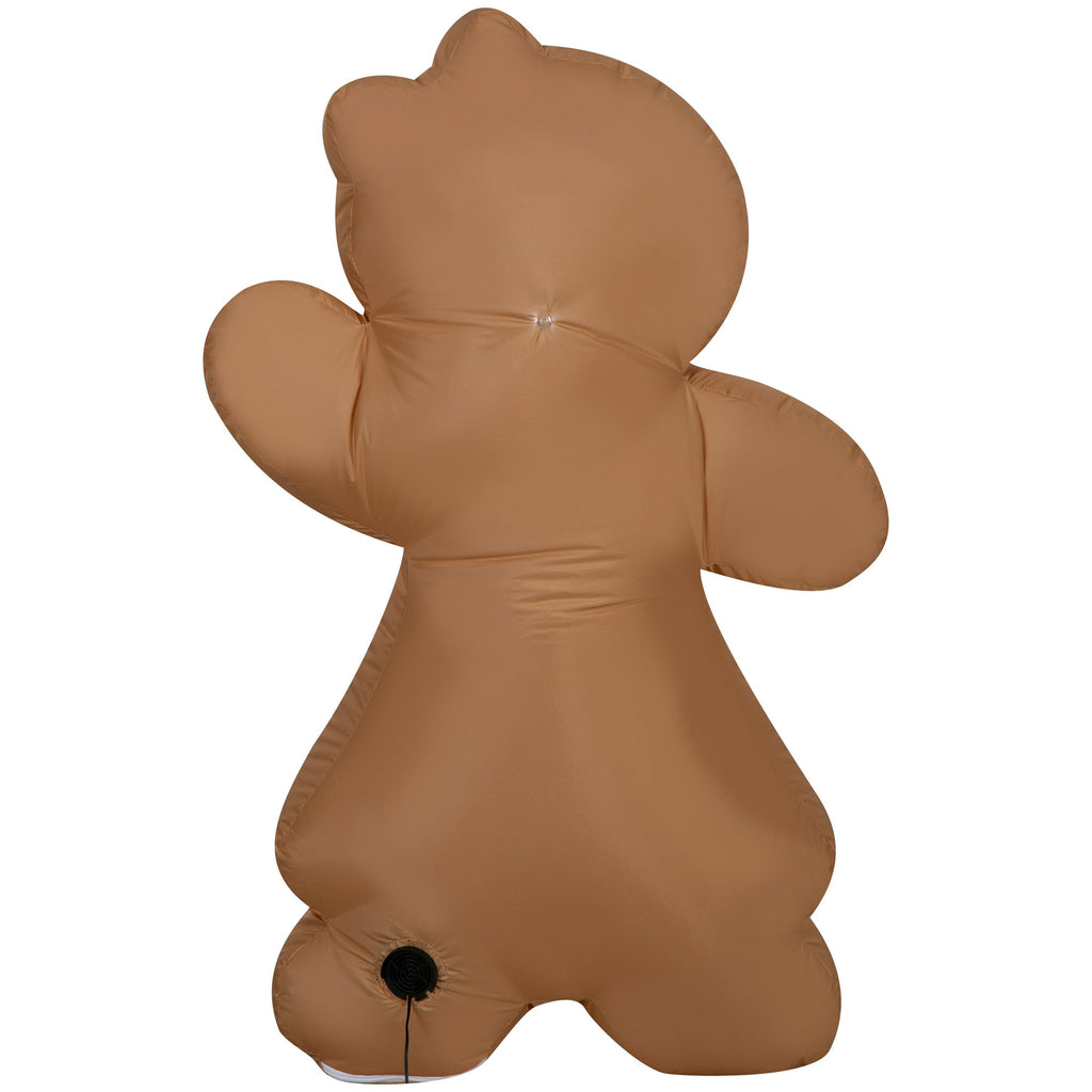 4 Foot Christmas Gingerbread Girl Inflatable V27790