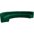Green Velvet Tufted 7 Piece Sectional Sofa N94655