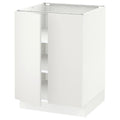 White Base Cabinet with Shelves, 2 Doors P5678