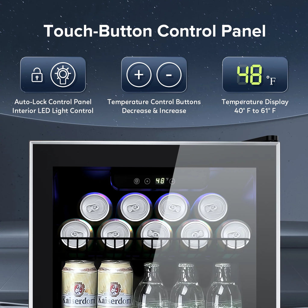 120 Can Mini Fridge Beverage Refrigerator C8004