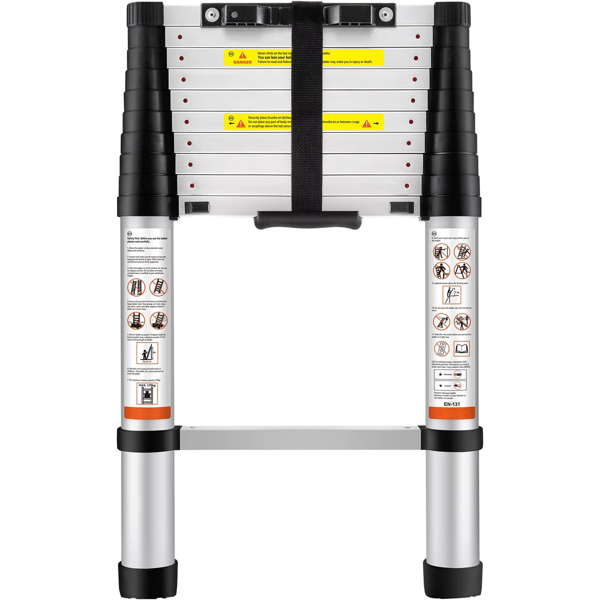 10.5FT Aluminum Telescoping Ladder L127