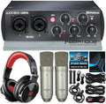 USB Audio Interface with Two Condenser Microphones and Headphones U297