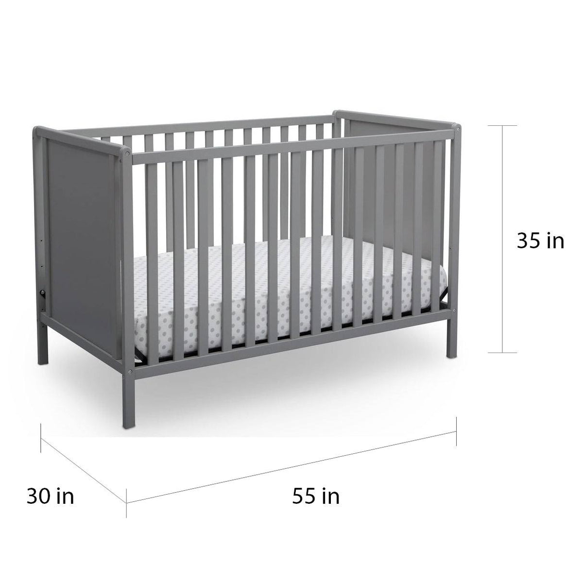 4-in-1 Bianca White Convertible Crib G2782