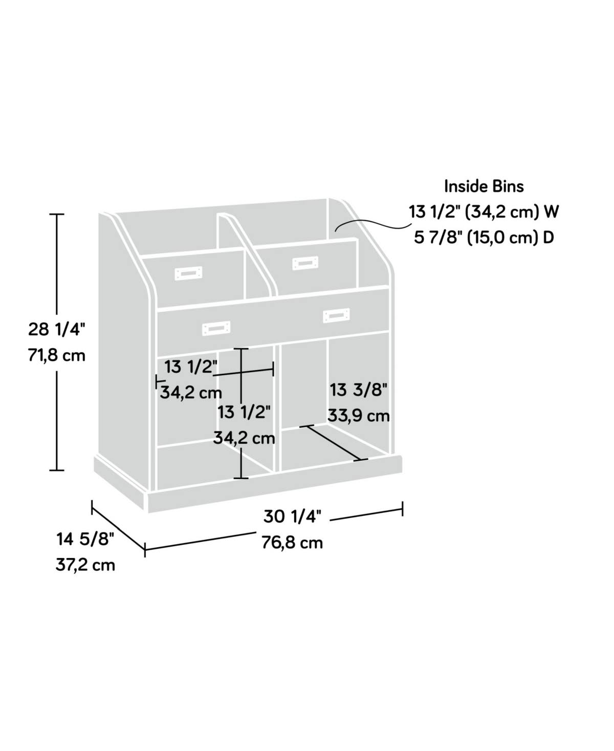 White Plank Bookcase F357