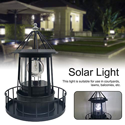 Solar Powered Rotating Lighthouse Lamp K245