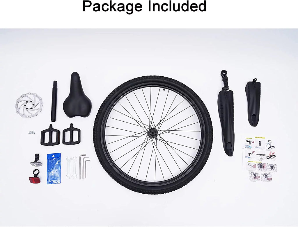 Folding Mountain Bike Full Suspension 21 Speed Black V8949