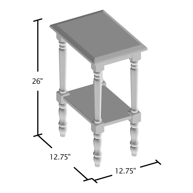Marble Top End Table in Dark Cherry S503275