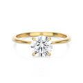 Classic Solitaire Engagement Ring in 14k Yellow Gold U887