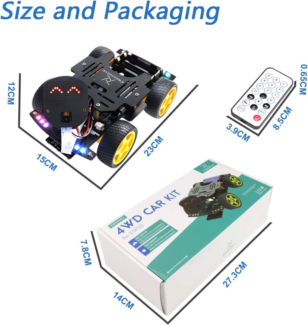 4WD Car Kit for ESP32-WROVER I321