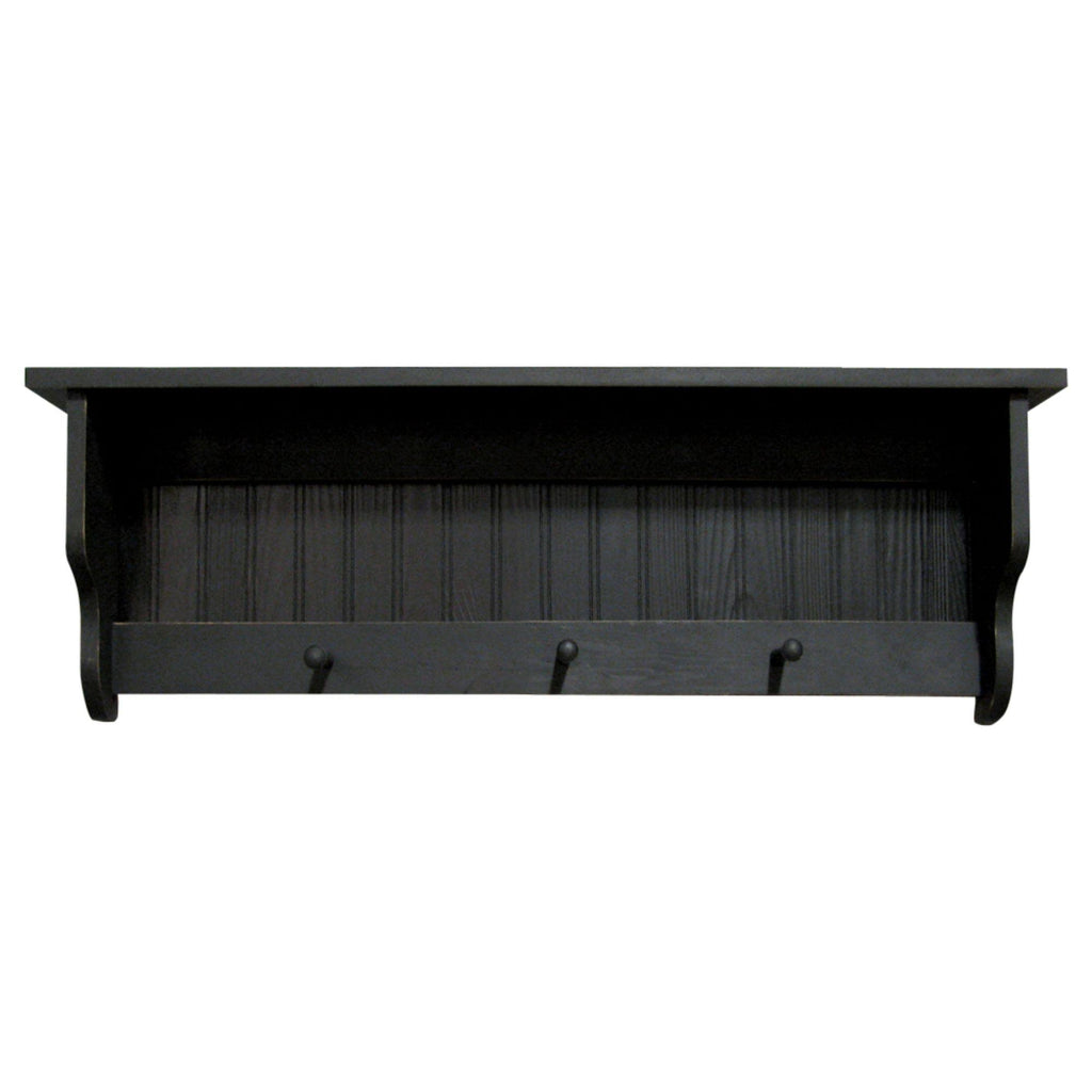 Sage Green Rectangular Storage Shelf with Pegs A9477