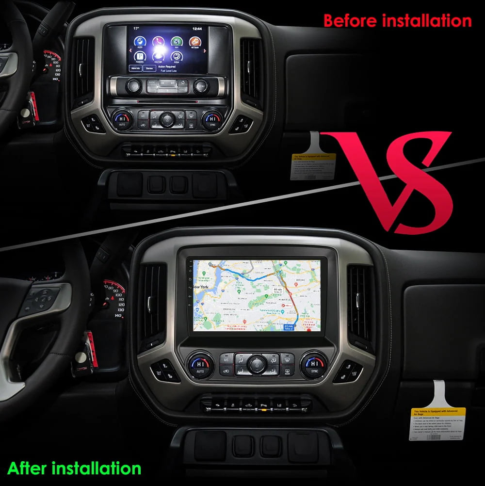 10.1 Touch Screen Android 12 Carplay 32GB Bluetooth GPS Car Stereo Radio D8318