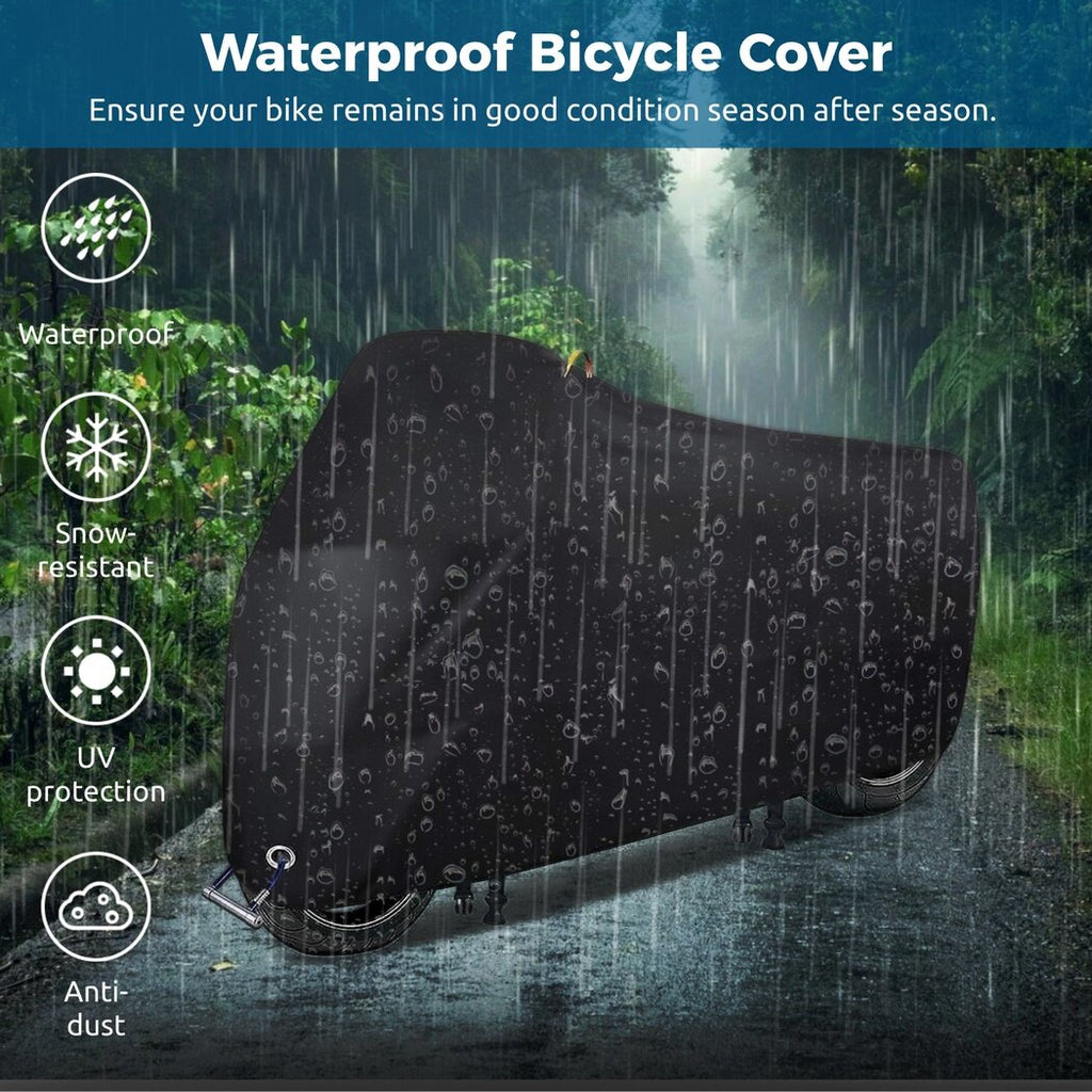 Waterproof 210D Oxford Fabric Bicycle Cover with Windproof Buckles E21763