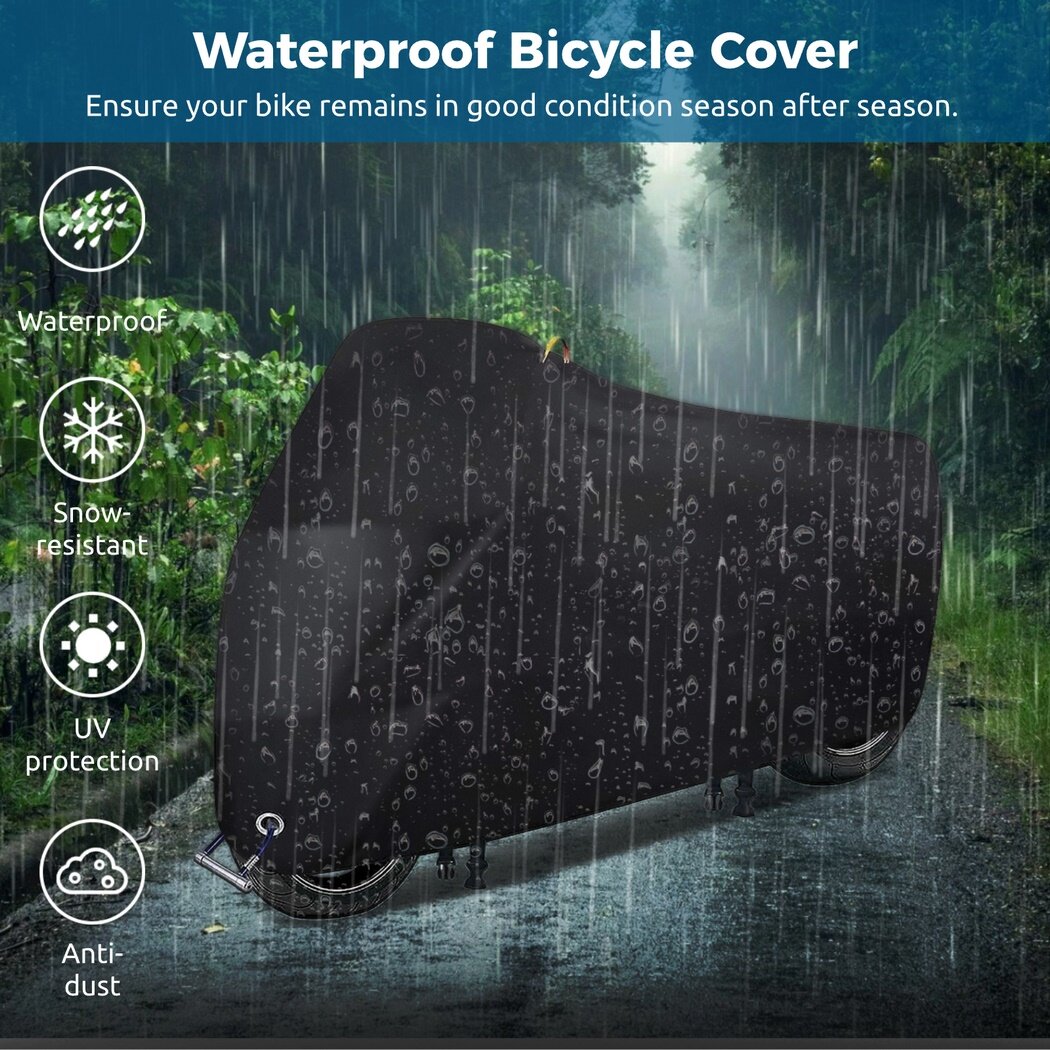 Waterproof 210D Oxford Fabric Bicycle Cover with Windproof Buckles E21763