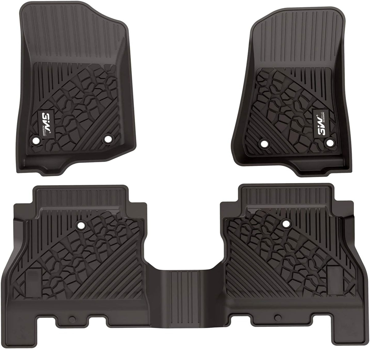 Black Cargo Mat for Jeep Wrangler JL 2018-2021 4-Door Trunk Liner L1940