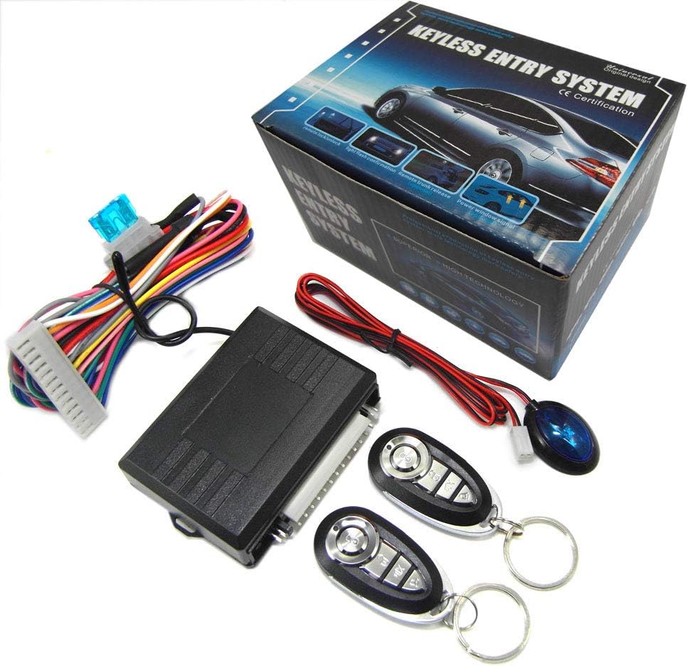 3-Channel 1-Way Car Alarm Keyless Entry System Pack of 2 X175383