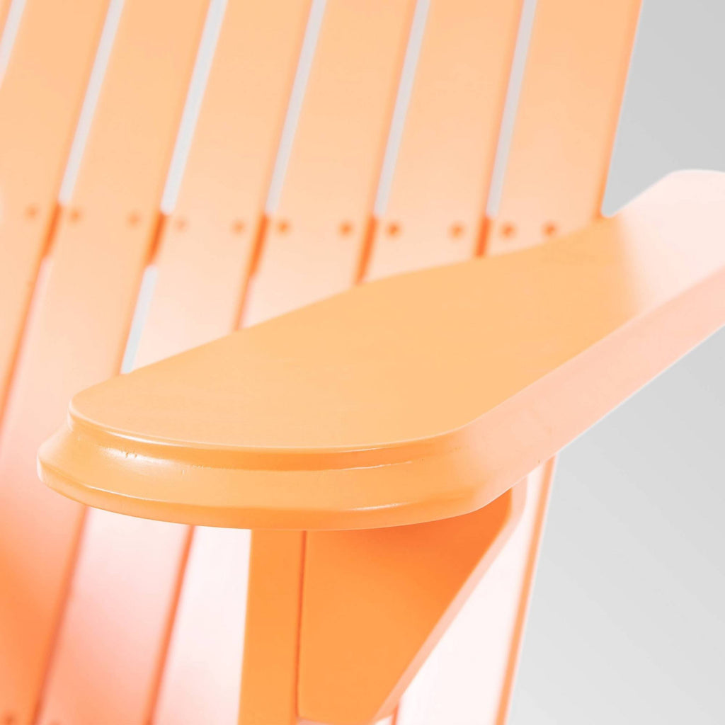 4pk Acacia Wood Folding Adirondack Chairs Tangerine V21457
