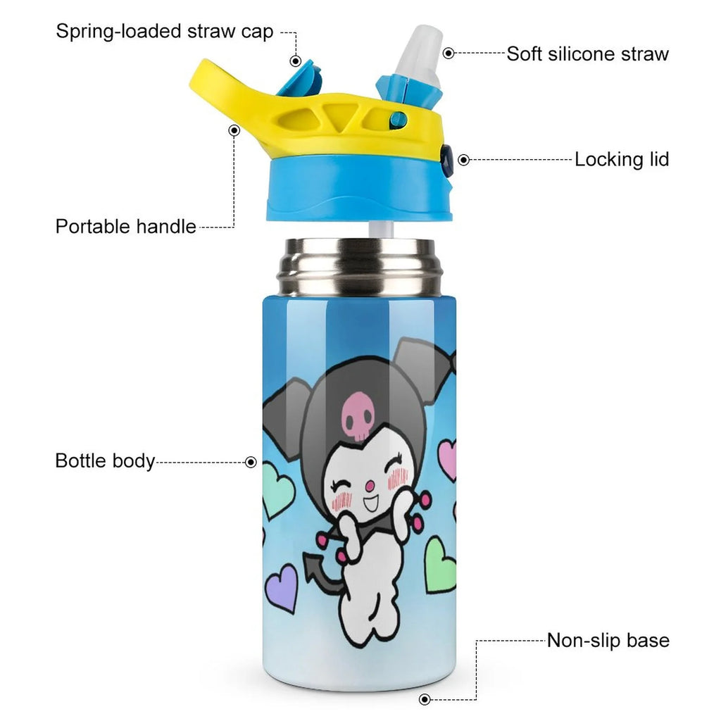 Stainless Steel Vacuum Insulated Water Bottle With Straw P68708