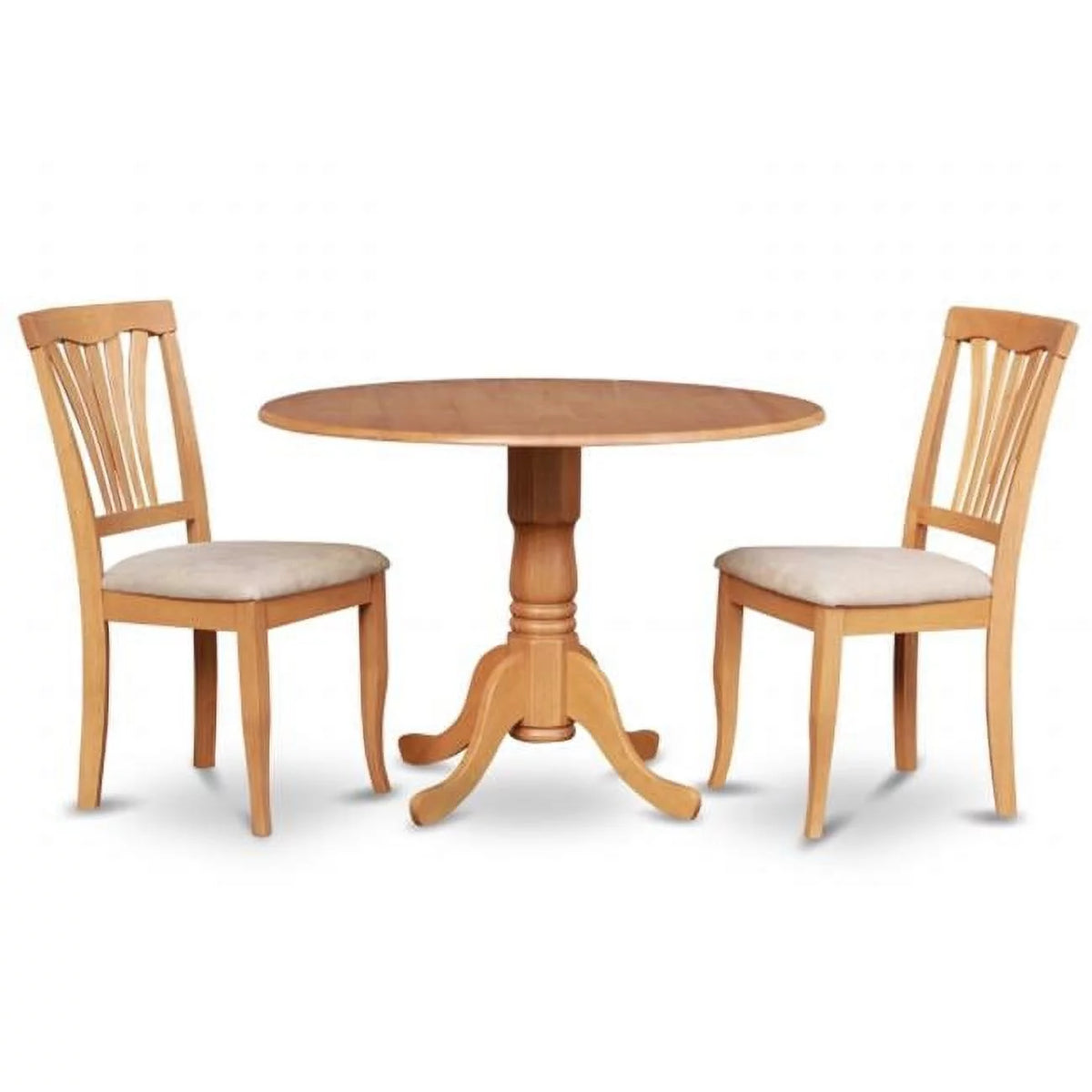 3 Pc Round Kitchen Table with 2 Chairs V537