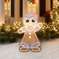 4 Foot Christmas Gingerbread Girl Inflatable V27790