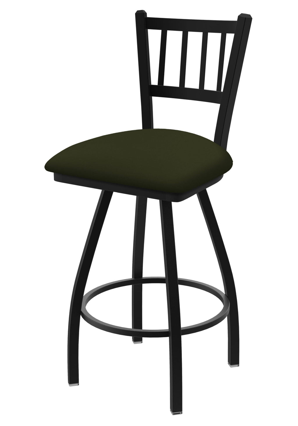36x22 Swivel Extra Tall Bar Stool with Black Wrinkle Finish and Canter Pine Seat U23667