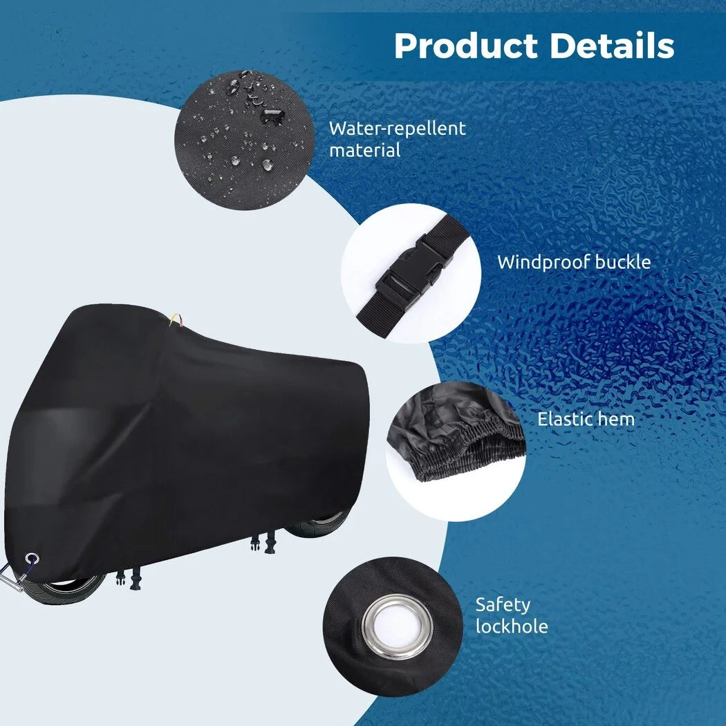 Waterproof 210D Oxford Fabric Bicycle Cover with Windproof Buckles E21763